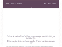 Tablet Screenshot of karenlinderinteriordesigns.com